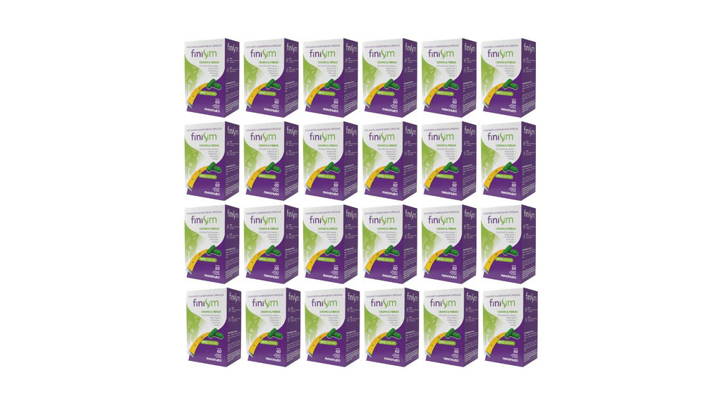 Kit 24 FiniSim Cromo e Fibras Sem Sabor 60Cps - Maxinutri